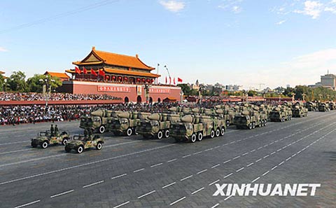 中國東風(fēng)-21C導(dǎo)彈在今年的國慶閱兵中對(duì)外正式亮相。