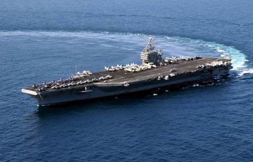 資料圖：美國海軍華盛頓號核動力航母。