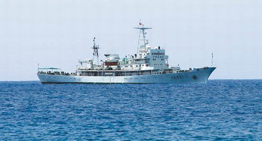 中國漁政311船抵達(dá)西沙永興島。