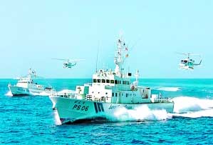 日本海上保安廳向釣魚島海域增派飛機和艦船。 