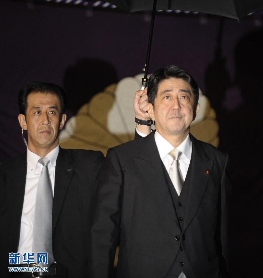 日本自民黨總裁安倍晉三參拜靖國(guó)神社