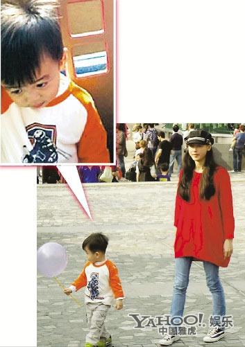 張柏芝喂愛(ài)子驚現(xiàn)傷疤 Quintus長(zhǎng)發(fā)似女孩