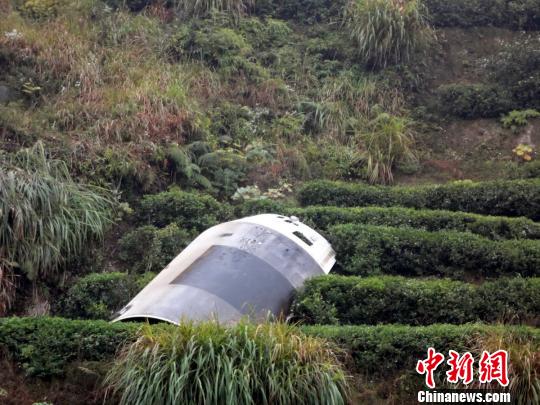 落在江西省遂川縣湯湖鎮(zhèn)高塘村的衛(wèi)星整流罩殘骸。