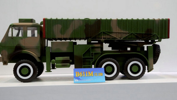 資料圖：B-611M導(dǎo)彈發(fā)射車。