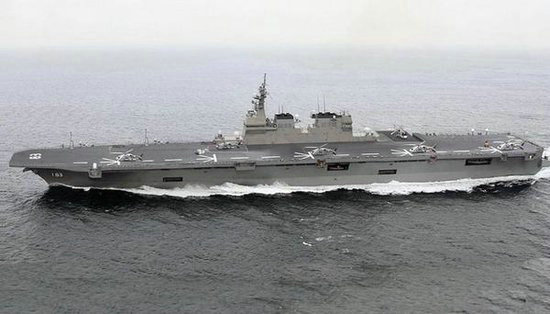資料圖：日本海軍22DDH準(zhǔn)航母“驅(qū)逐艦”。