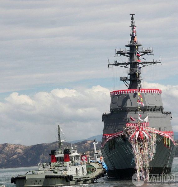 資料圖：日本海上自衛(wèi)隊(duì)冬月號(hào)驅(qū)逐艦。
