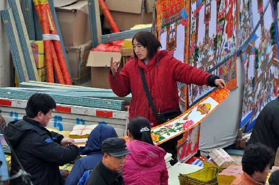過大年趕大集 李村集場(chǎng)面火爆年味濃