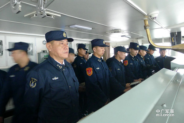 資料圖：艦艇編隊(duì)指揮員、北海艦隊(duì)司令員田中中將。