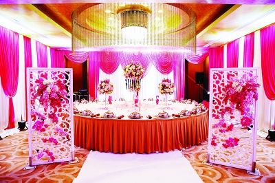 婚宴就一張餐桌，能坐22位賓客。