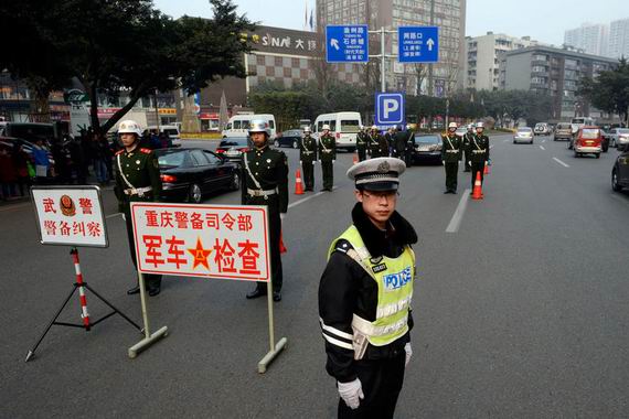 資料圖：重慶對軍車開展專項整頓。